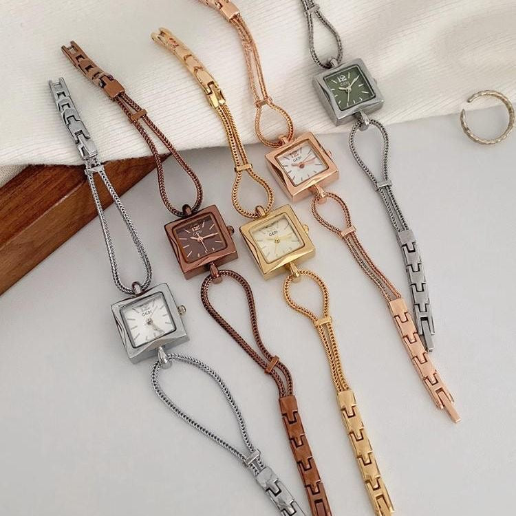 Bracelet-style Sugar Cube Watch