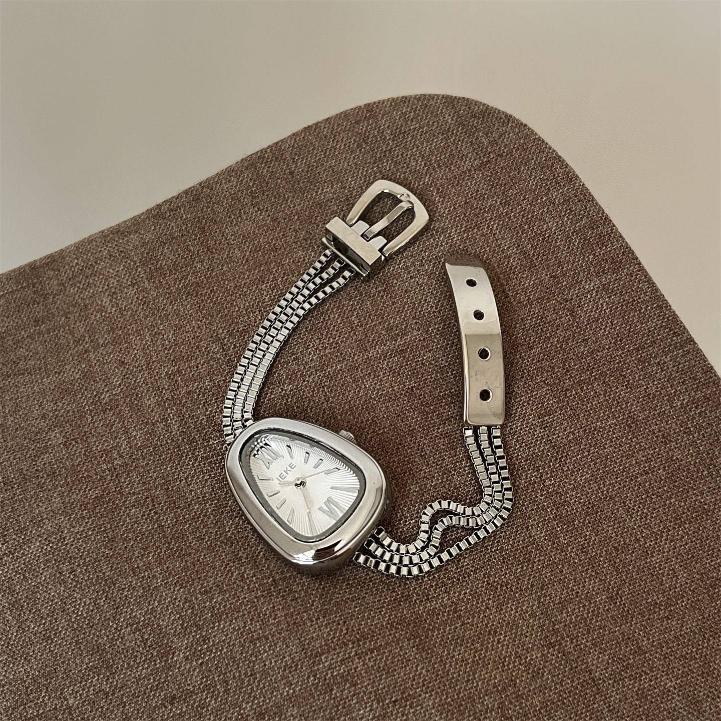 Classic Gold/Silver Snake Head Chain Watch for Women